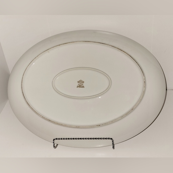 16" Oval Serve Tray by Fukagawa Arita 903 Vintage Platter Tray XL - Picture 3 of 3